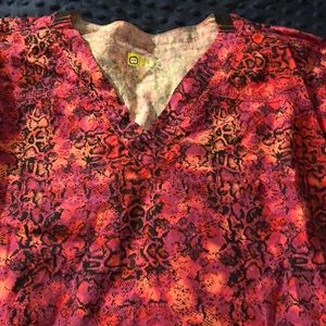 3x WonderWink WonderFlex scrub top pink